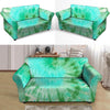 Blue And Green Tie Dye Loveseat Cover-grizzshop