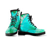 Blue And Green Tie Dye Men's Boots-grizzshop