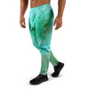 Blue And Green Tie Dye Men's Joggers-grizzshop