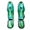 Blue And Green Tie Dye Muay Thai Shin Guard-grizzshop