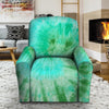 Blue And Green Tie Dye Recliner Cover-grizzshop