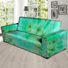 Blue And Green Tie Dye Sofa Cover-grizzshop