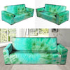 Blue And Green Tie Dye Sofa Cover-grizzshop