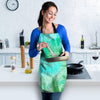 Blue And Green Tie Dye Women's Apron-grizzshop