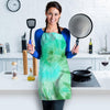 Blue And Green Tie Dye Women's Apron-grizzshop