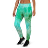 Blue And Green Tie Dye Women's Joggers-grizzshop