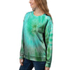 Blue And Green Tie Dye Women's Sweatshirt-grizzshop