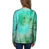 Blue And Green Tie Dye Women's Sweatshirt-grizzshop