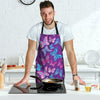 Blue And Pink Butterfly Print Men's Apron-grizzshop