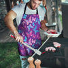 Blue And Pink Butterfly Print Men's Apron-grizzshop