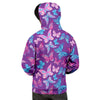 Blue And Pink Butterfly Print Men's Hoodie-grizzshop