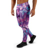 Blue And Pink Butterfly Print Men's Joggers-grizzshop