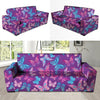 Blue And Pink Butterfly Print Sofa Cover-grizzshop