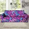 Blue And Pink Butterfly Print Sofa Cover-grizzshop