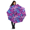 Blue And Pink Butterfly Print Umbrella-grizzshop