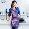 Blue And Pink Butterfly Print Women's Apron-grizzshop