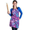 Blue And Pink Butterfly Print Women's Apron-grizzshop