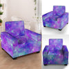 Blue And Pink Galaxy Space Armchair Cover-grizzshop