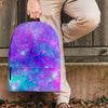 Blue And Pink Galaxy Space Backpack-grizzshop