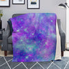 Blue And Pink Galaxy Space Blanket-grizzshop