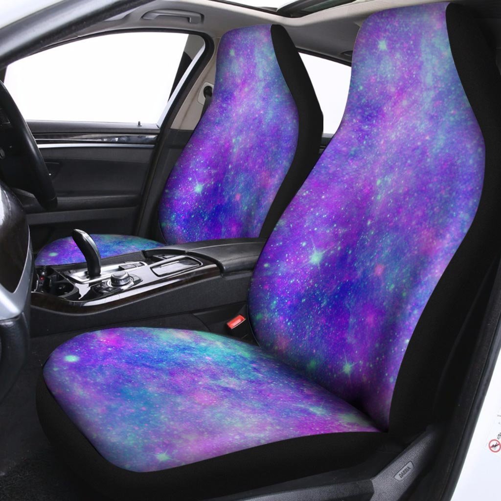 Blue And Pink Galaxy Space Car Seat Covers-grizzshop