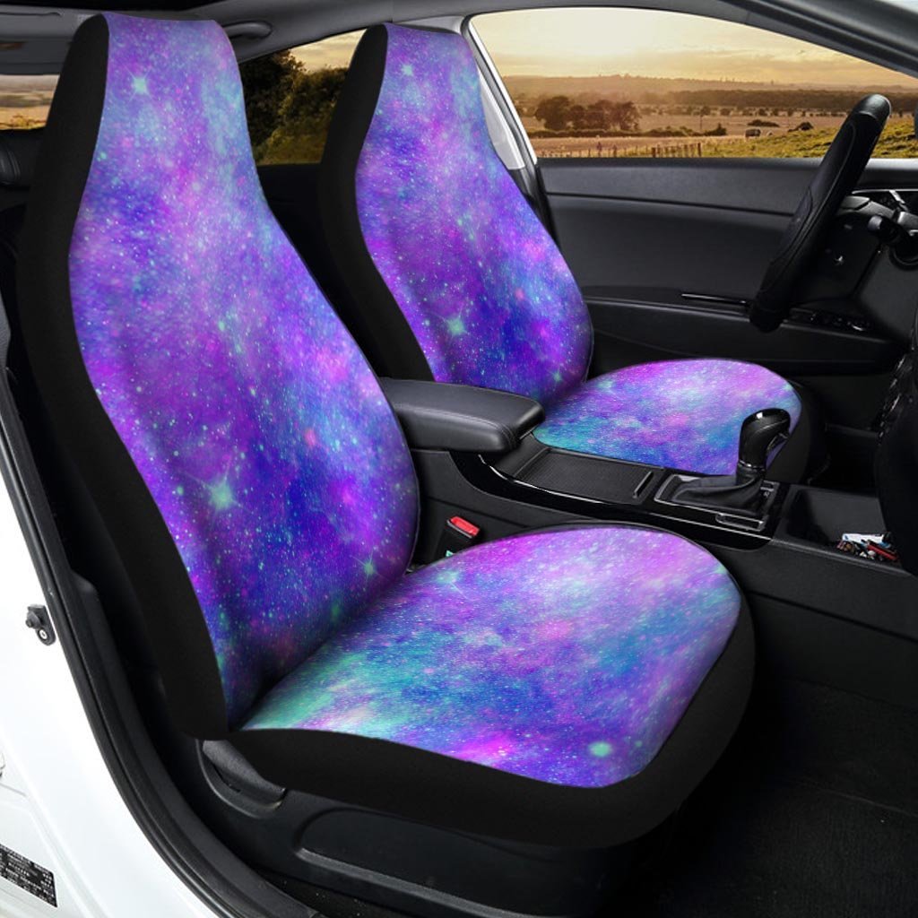 Blue And Pink Galaxy Space Car Seat Covers-grizzshop