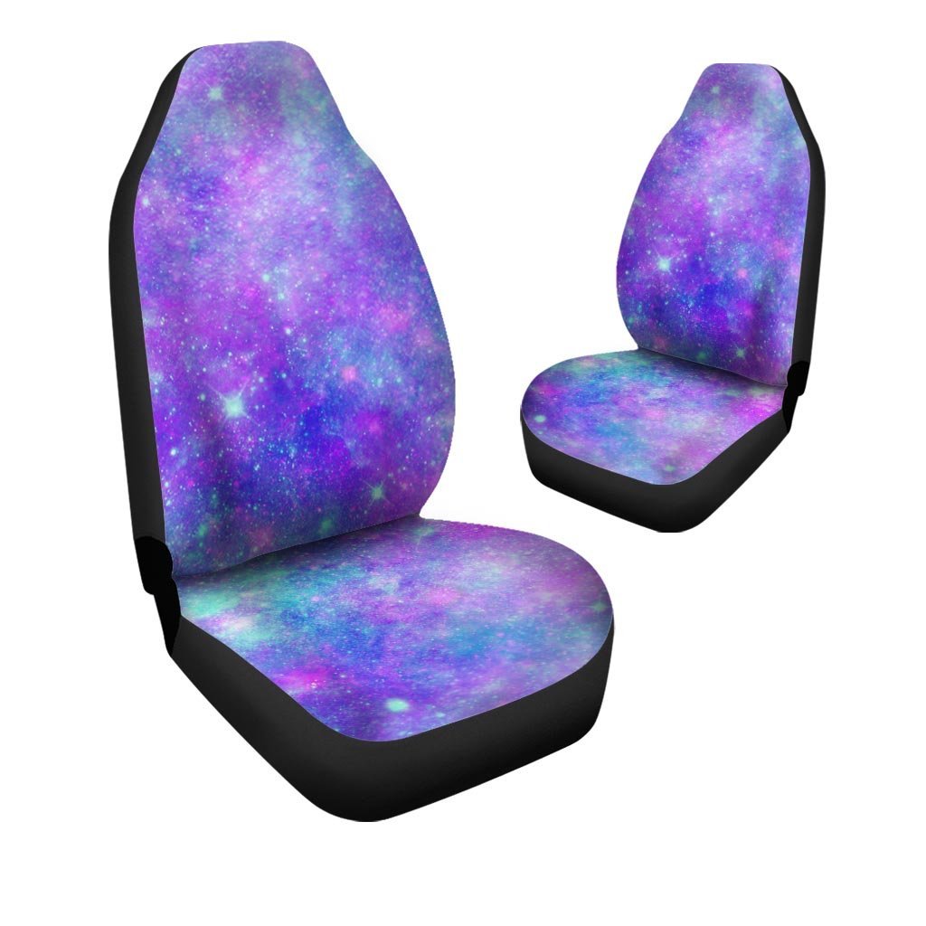 Blue And Pink Galaxy Space Car Seat Covers-grizzshop