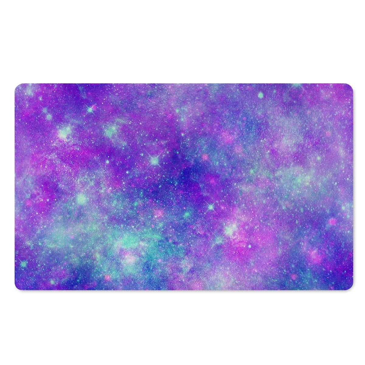 Blue And Pink Galaxy Space Door Mat-grizzshop