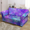 Blue And Pink Galaxy Space Loveseat Cover-grizzshop