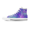 Blue And Pink Galaxy Space Men's High Top Shoes-grizzshop