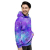 Blue And Pink Galaxy Space Men's Hoodie-grizzshop