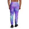 Blue And Pink Galaxy Space Men's Joggers-grizzshop