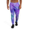 Blue And Pink Galaxy Space Men's Joggers-grizzshop