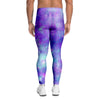 Blue And Pink Galaxy Space Men's Leggings-grizzshop