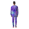 Blue And Pink Galaxy Space Men's Pajamas-grizzshop