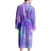 Blue And Pink Galaxy Space Men's Robe-grizzshop