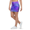 Blue And Pink Galaxy Space Mini Skirt-grizzshop