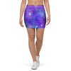 Blue And Pink Galaxy Space Mini Skirt-grizzshop