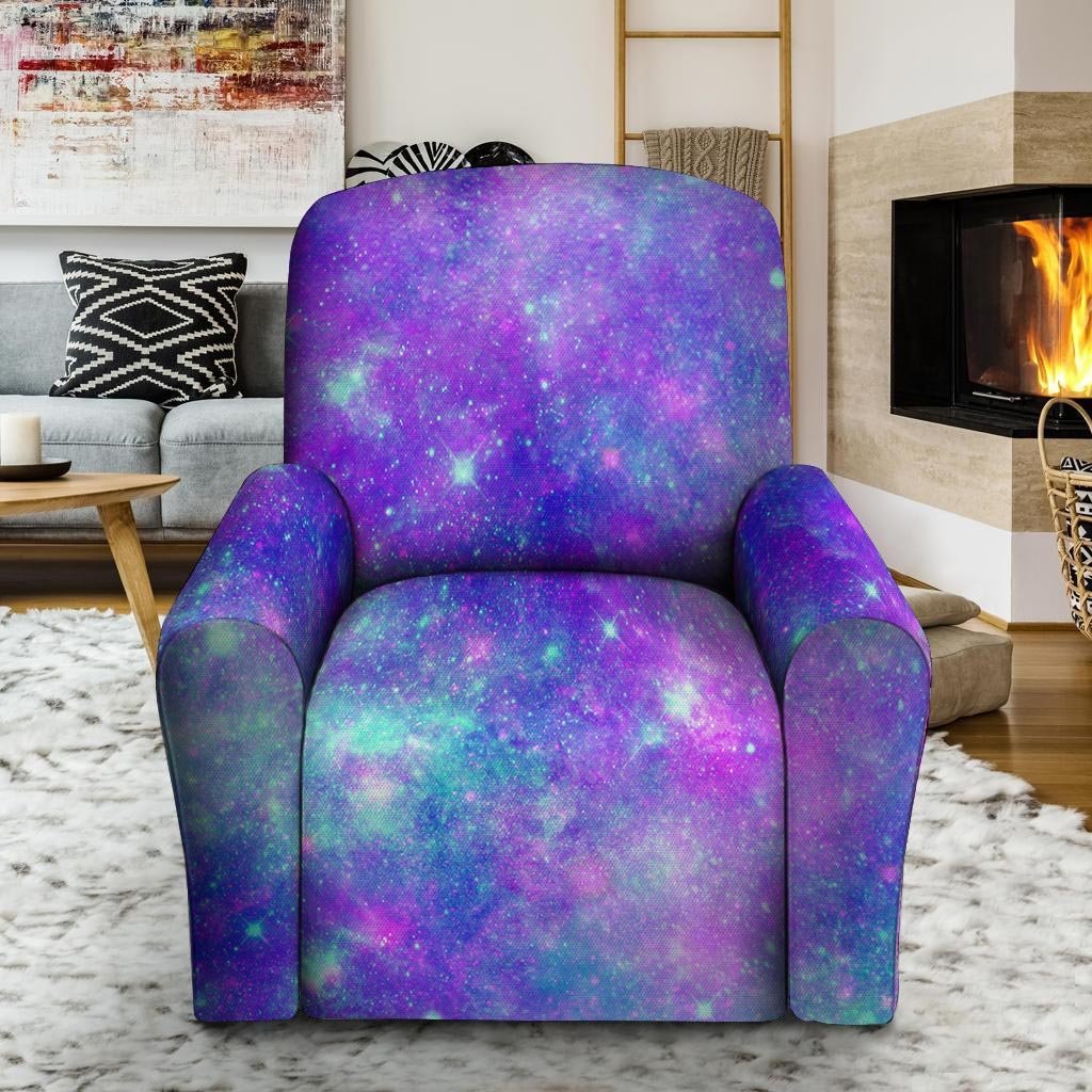 Blue And Pink Galaxy Space Recliner Cover-grizzshop