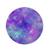 Blue And Pink Galaxy Space Round Rug-grizzshop