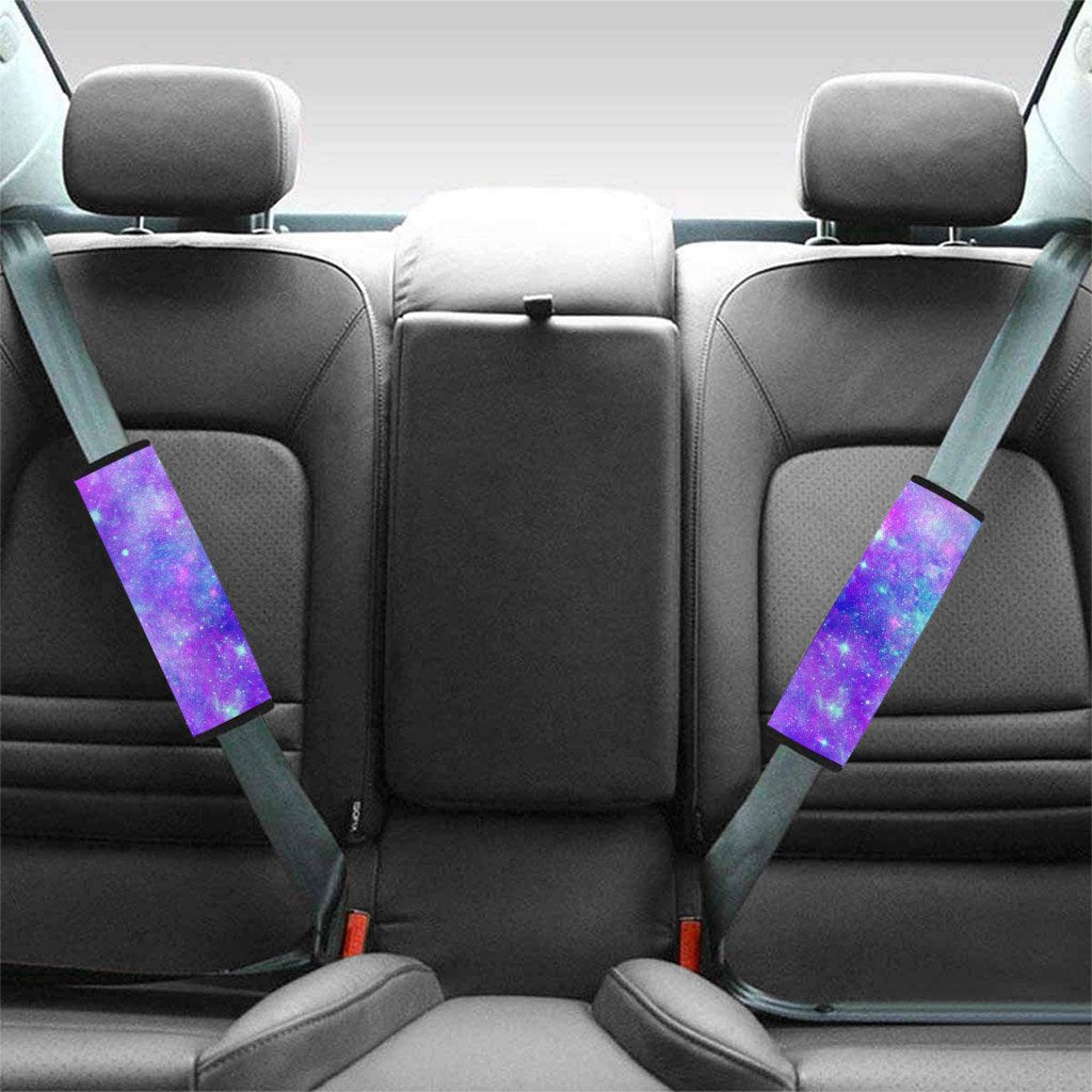 Blue And Pink Galaxy Space Seat Belt Cover-grizzshop