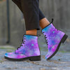 Blue And Pink Galaxy Space Women's Boots-grizzshop