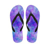 Blue And Pink Galaxy Space Women's Flip Flops-grizzshop