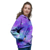 Blue And Pink Galaxy Space Women's Hoodie-grizzshop