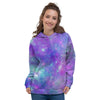 Blue And Pink Galaxy Space Women's Hoodie-grizzshop