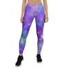 Blue And Pink Galaxy Space Women's Leggings-grizzshop