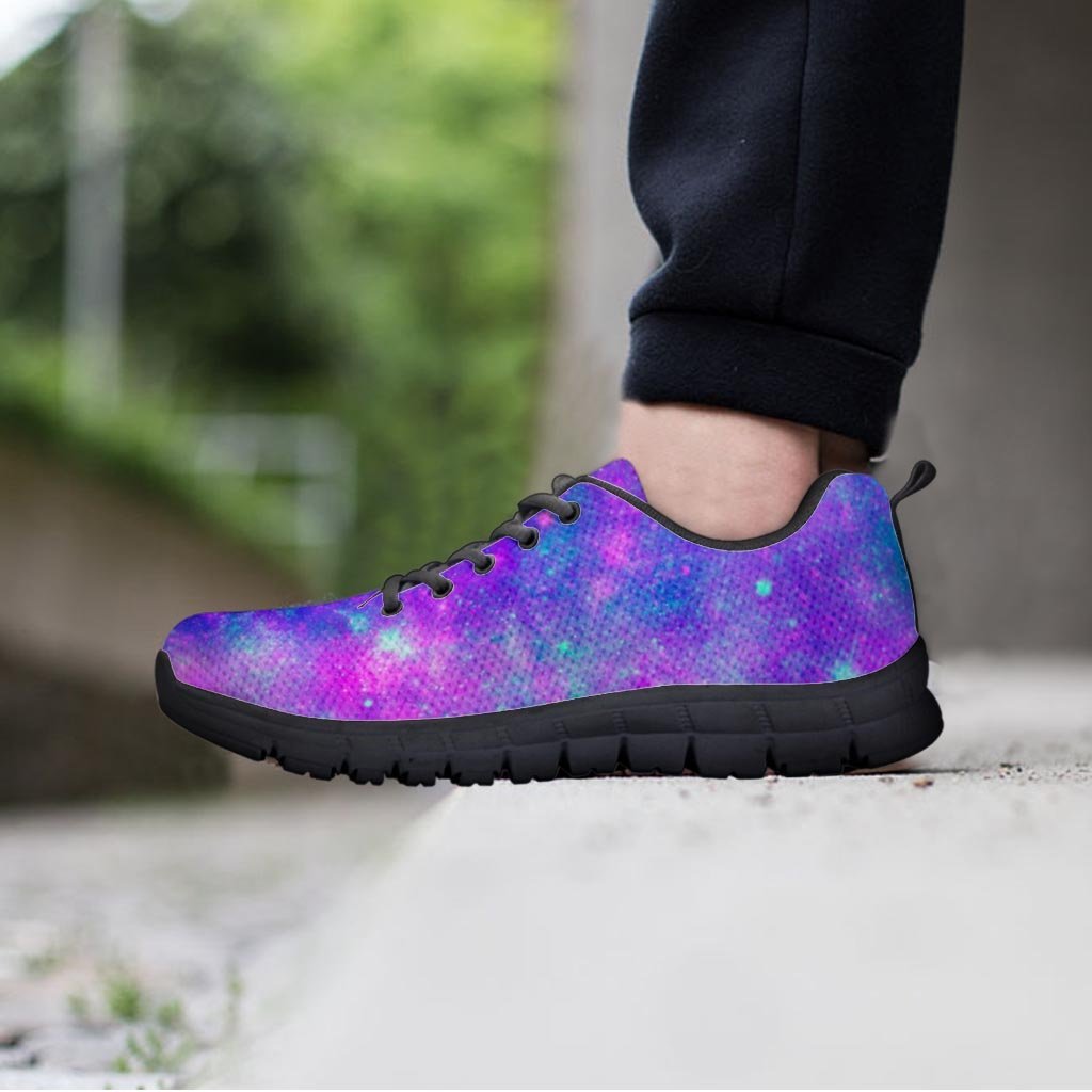 Blue And Pink Galaxy Space Women's Sneakers-grizzshop