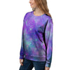 Blue And Pink Galaxy Space Women's Sweatshirt-grizzshop