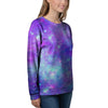 Blue And Pink Galaxy Space Women's Sweatshirt-grizzshop