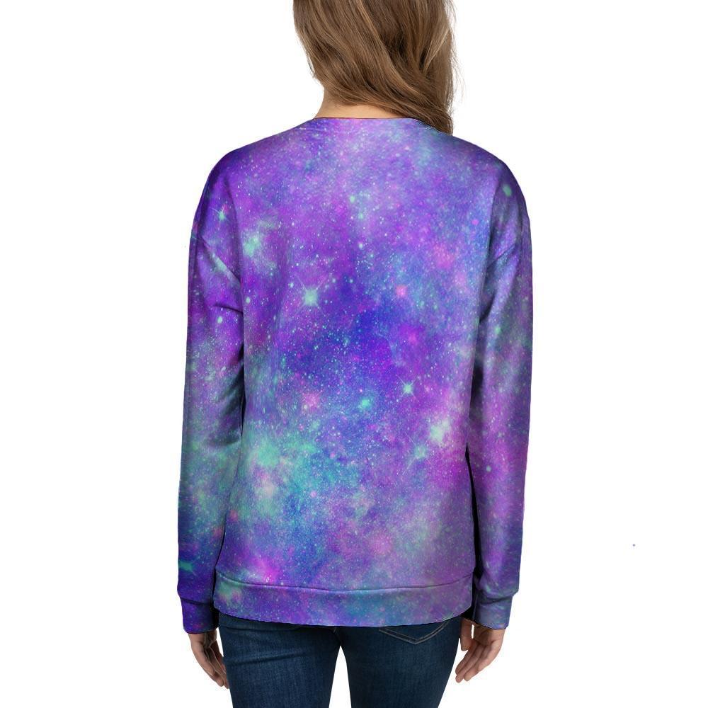 Blue And Pink Galaxy Space Women's Sweatshirt-grizzshop